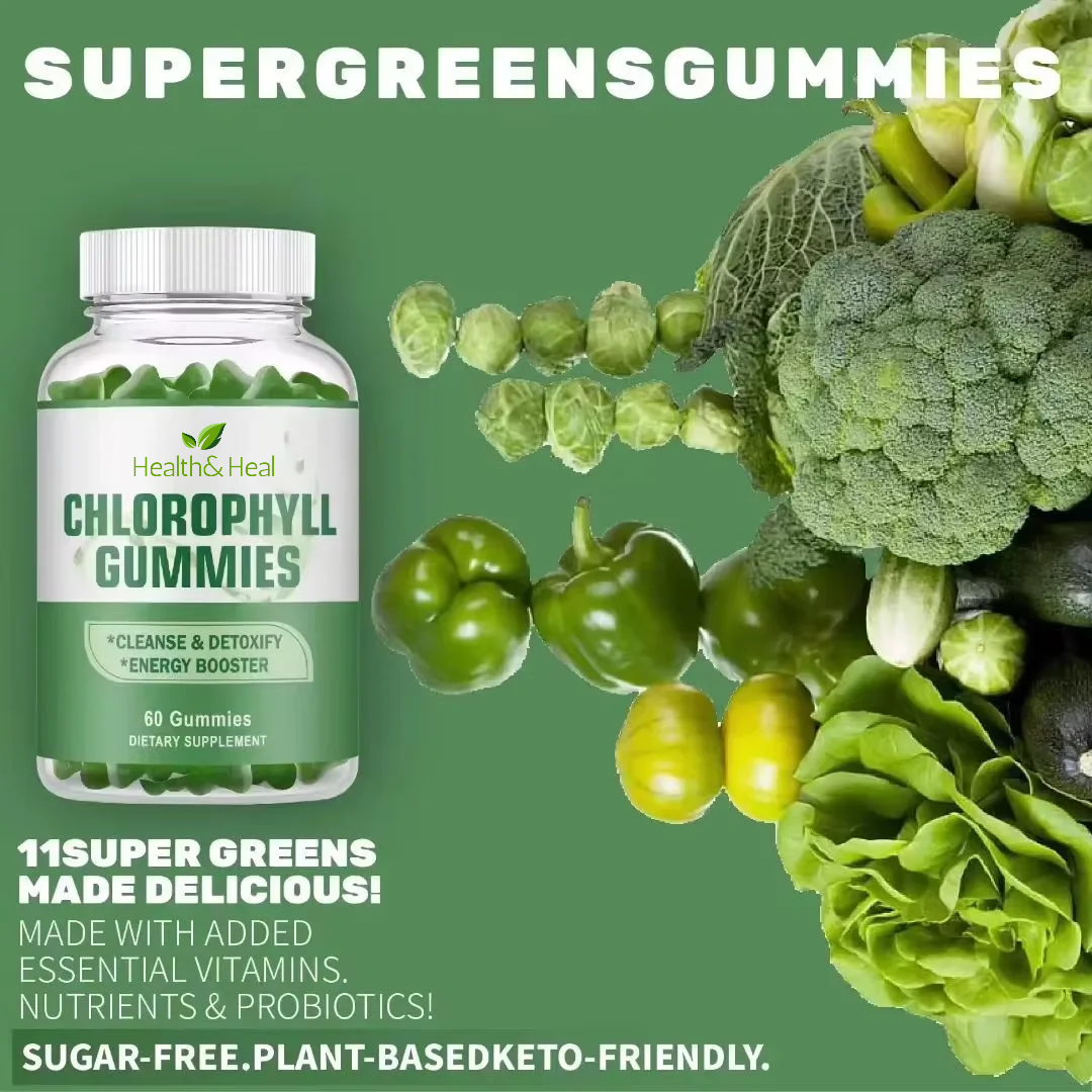 Health & Heal Chlorophyll Gummies — Detox & Gut Health