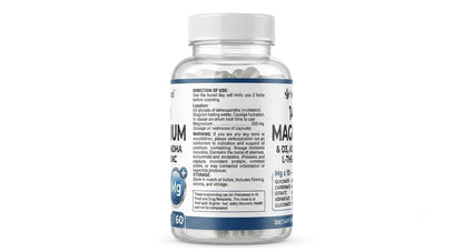 Health & Heal 14-in-1 Magnesium Complex — D3, Ashwagandha, L-Theanine & Zinc Daily Wellness Capsules