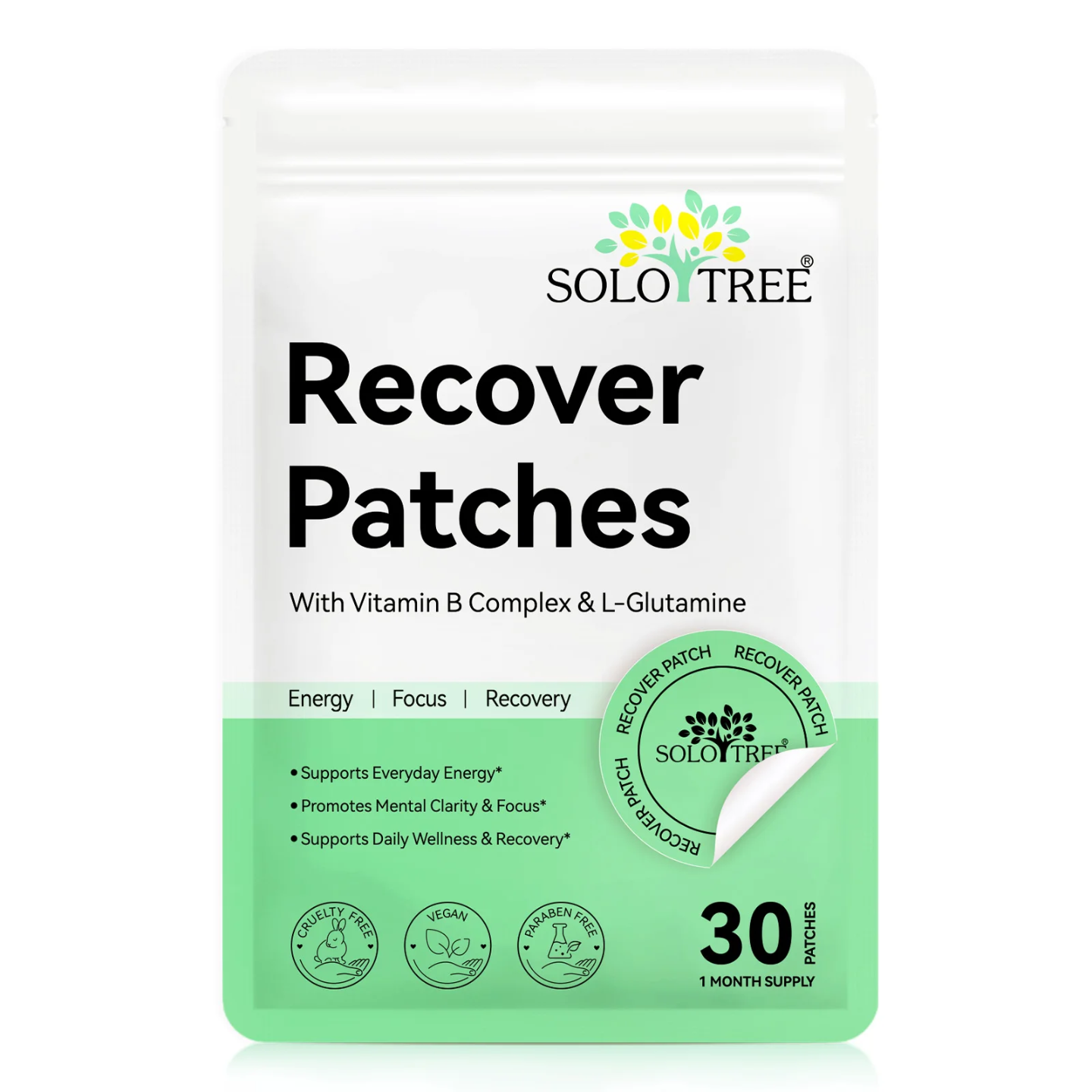 Vitamin B Complex Patches with L-Glutamine & Vitamin D3 | 30 Patches AU