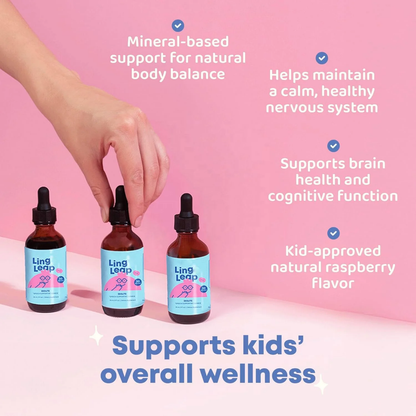Joyspring Lingo Leap Zeolite Drops for Kids — 30mL | Vitamin D & B12 | 30 Servings