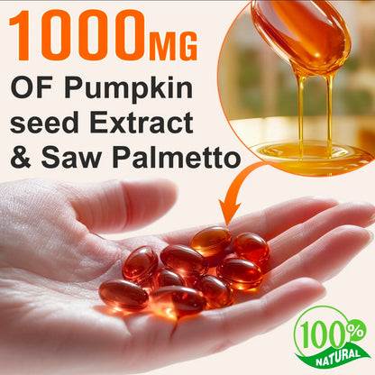 OneBotanic Cold-Pressed Pumpkin Seed Oil 1000mg — 2 Pack Bundle | 600 Softgels