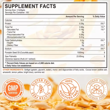OneBotanic Cold-Pressed Pumpkin Seed Oil 1000mg — 2 Pack Bundle | 600 Softgels