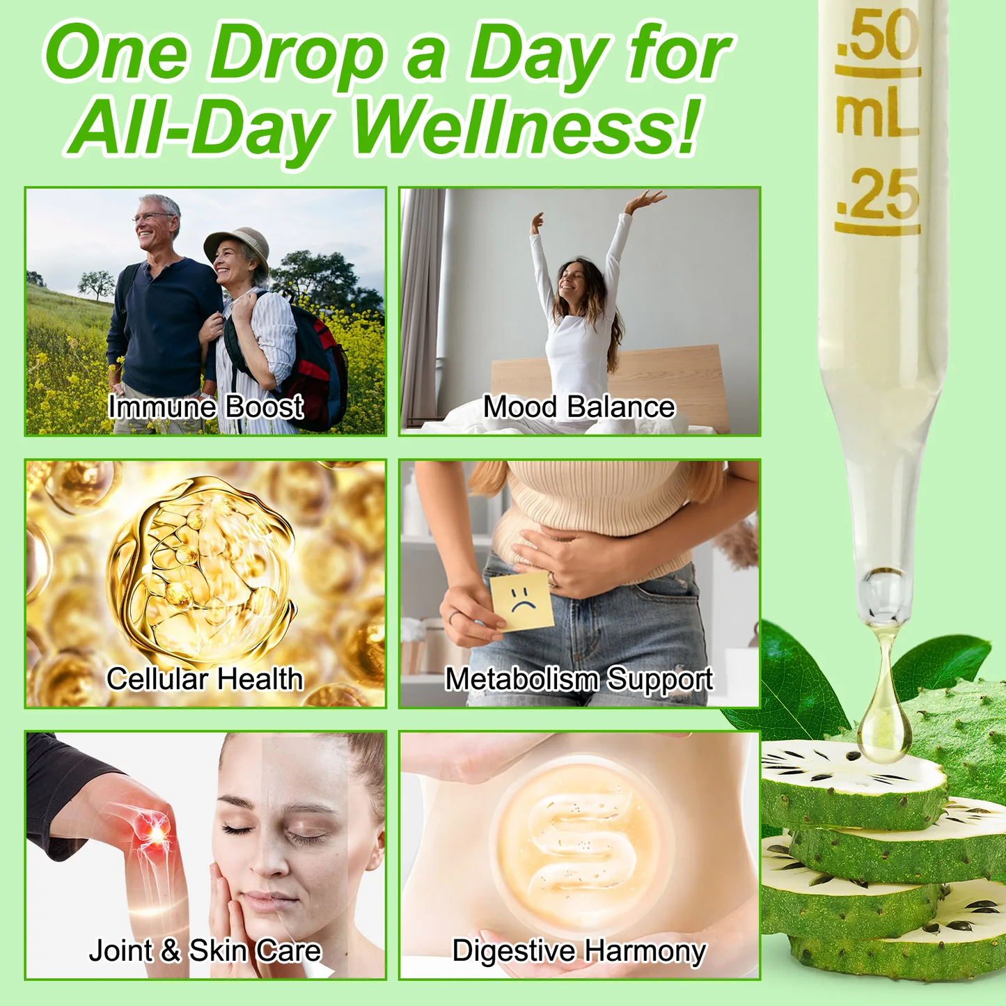Acential Labs Soursop Graviola Drops — Daily Wellness Support