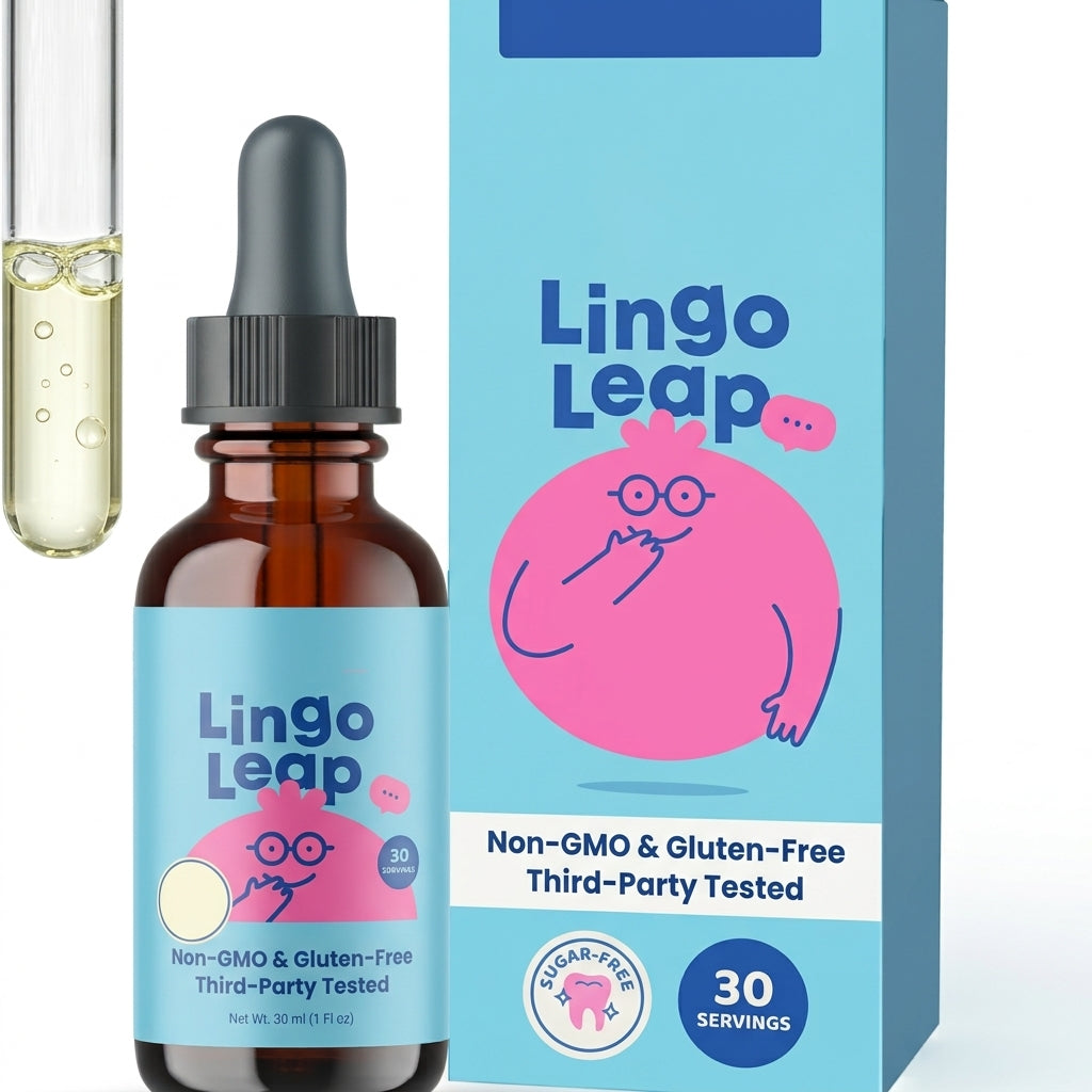 Joyspring Lingo Leap liquid drops for kids 30mL with box