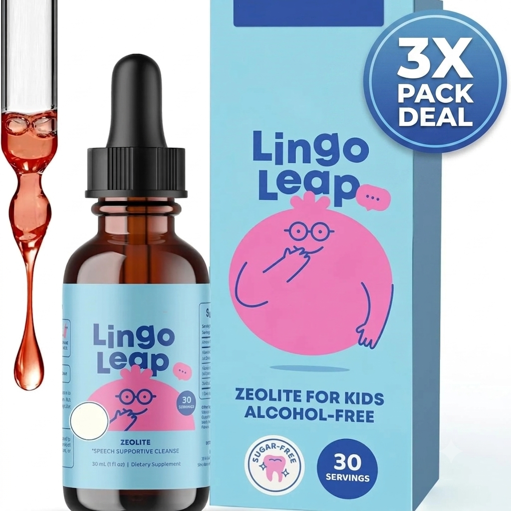 Joyspring Lingo Leap Zeolite Drops for Kids — 3 Pack Bundle | 90 Servings | 3-Month Supply