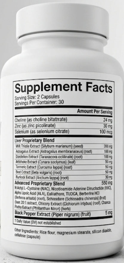 AegleWell Botanical Wellness Complex — 20-in-1 with Milk Thistle, TUDCA, NAC & Berberine | 60 Vegetarian Capsules