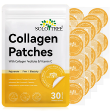 Solo Tree Collagen Peptide Patches with Vitamin C, 30 patches per resealable pouch, one month supply