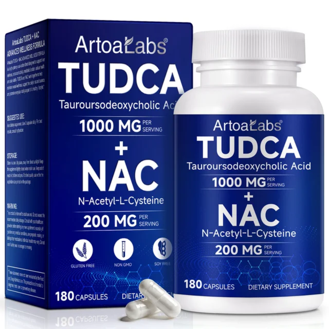 ArtoaLabs TUDCA 1000mg + NAC 200mg, 180 capsules