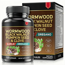 Wormwood, Black Walnut, Pumpkin Seed & Clove Capsules with Garlic & Oregano — 120 Capsules