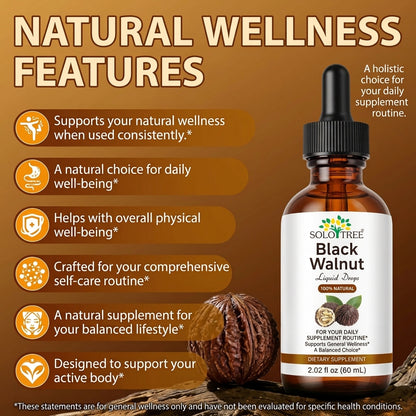 Solo Tree Black Walnut Liquid Drops 500mg | Juglans nigra | 60mL AU