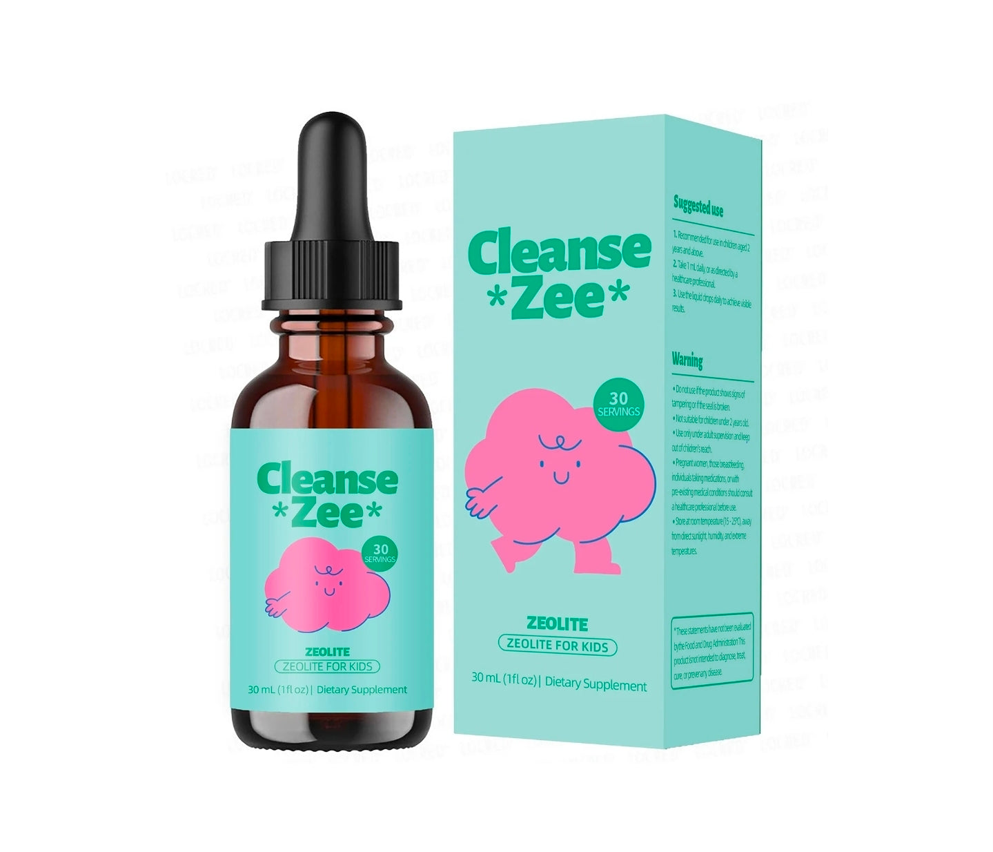 Cleanse Zee Zeolite Drops for Kids — 30mL | Vitamin D & B12 | 30 Servings