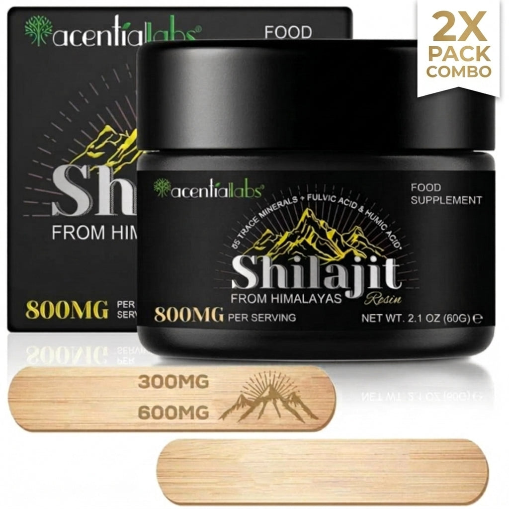 Himalayan Shilajit Resin Gold Grade 2 pack bundle - two jars of shilajit resin, Australia
