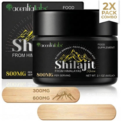 Himalayan Shilajit Resin Gold Grade 2 pack bundle - two jars of shilajit resin, Australia