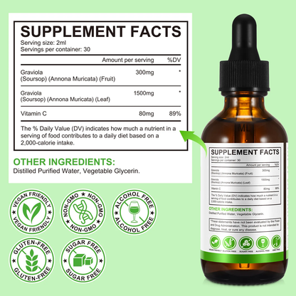 Acential Labs Soursop Graviola Drops — Daily Wellness Support