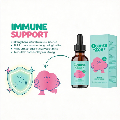 Cleanse Zee Zeolite Drops for Kids 3-Pack — 3 × 30mL | 90 Servings