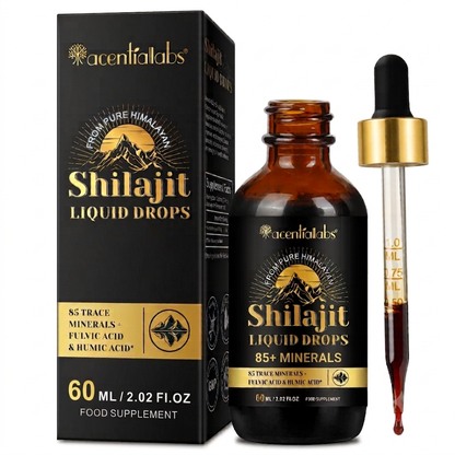 Liquid Himalayan Shilajit Drops 1000mg — Daily Mineral Wellness Support