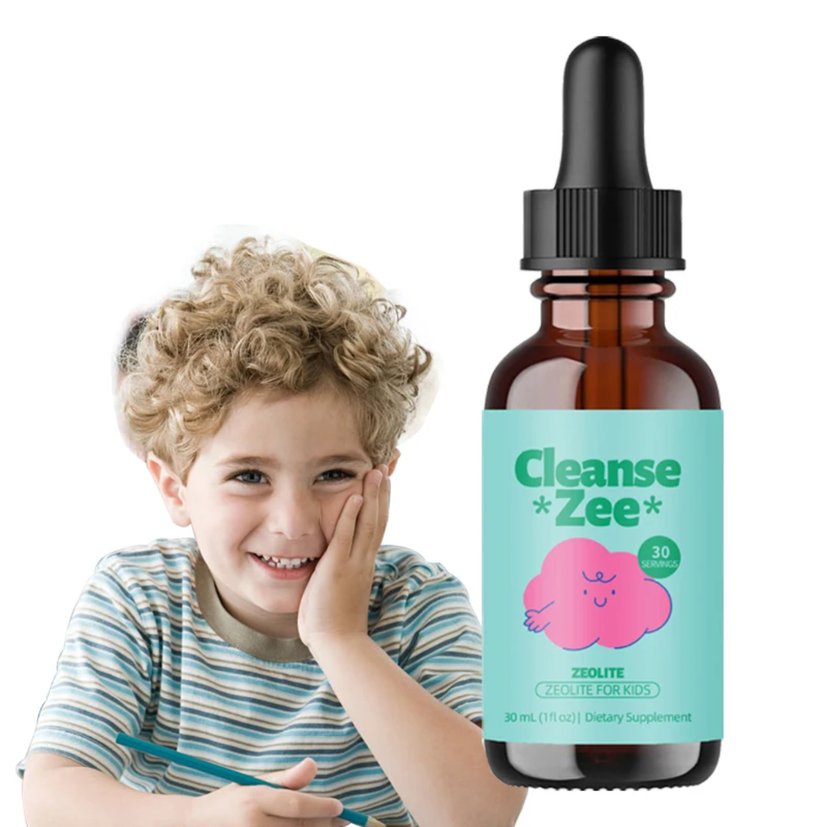 Cleanse Zee Zeolite Drops for Kids 3-Pack — 3 × 30mL | 90 Servings