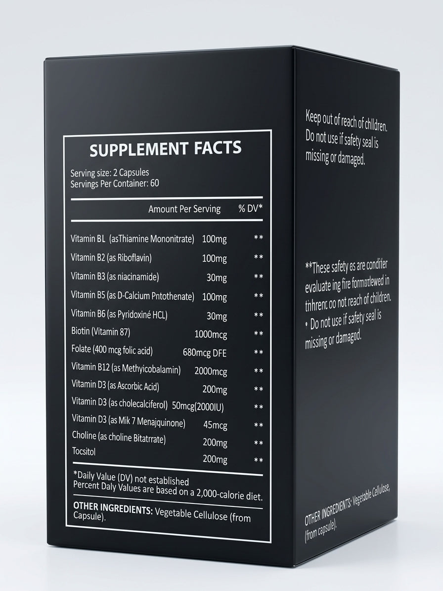 Totaria Health Vitamin B Complex Plus 13-in-1 - Health and Heal Supplements