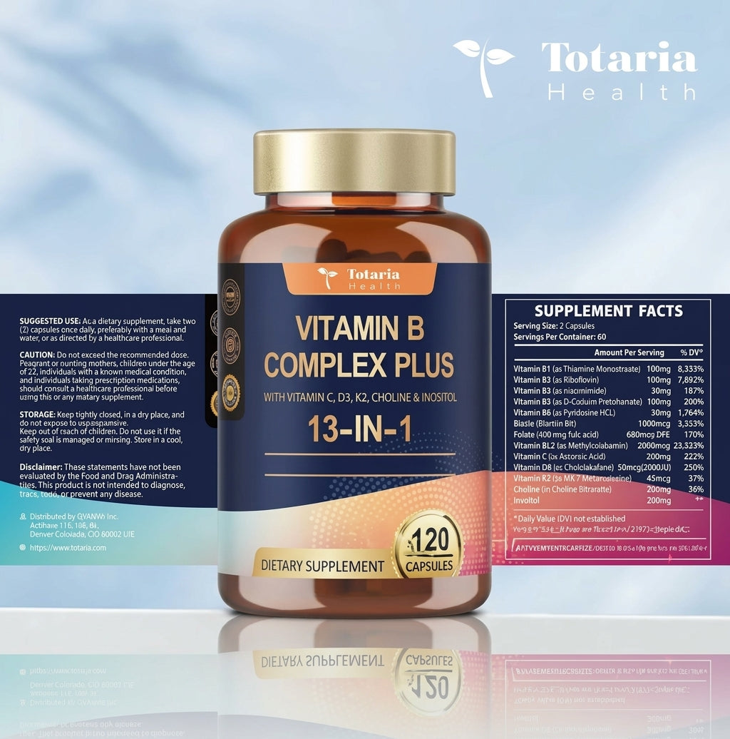 Vitamin B complex capsules Australia - Totaria Health 13-in-1